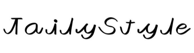 Taily Style Font Preview