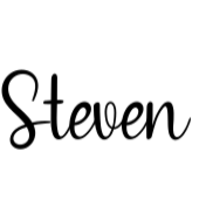 Steven Font Preview