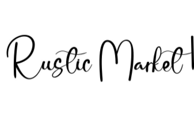 Rustic Market Font Preview