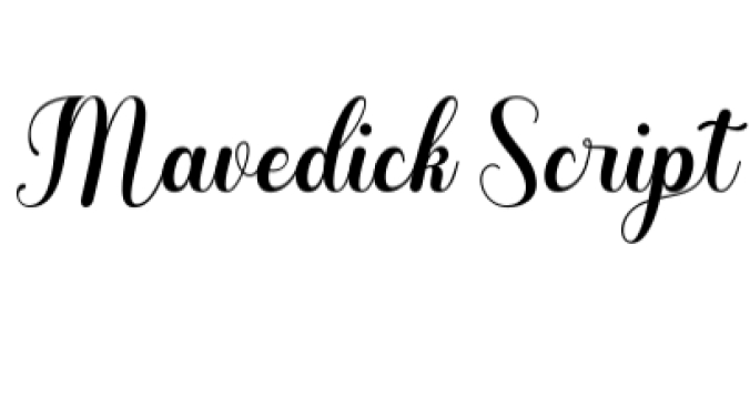 Mavedick Font Preview
