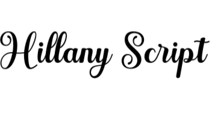 Hillany Font Preview