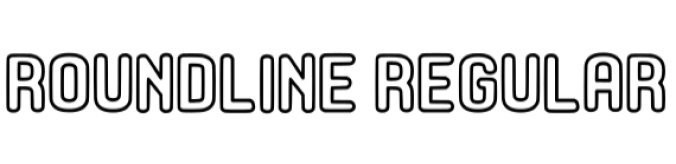 Round Line Font Preview