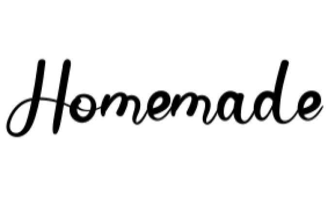 Homemade Font Preview