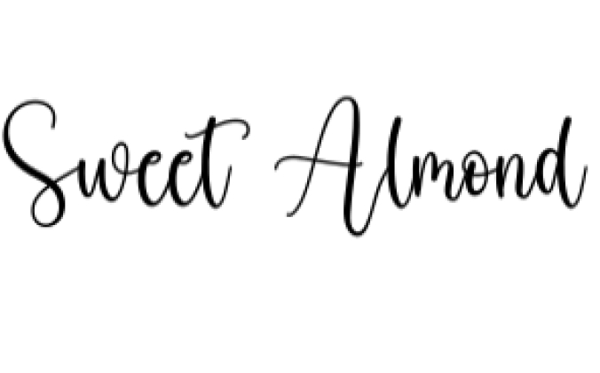 Sweet Almond Font Preview