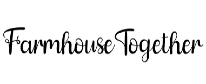 Farmhouse Together Font Preview