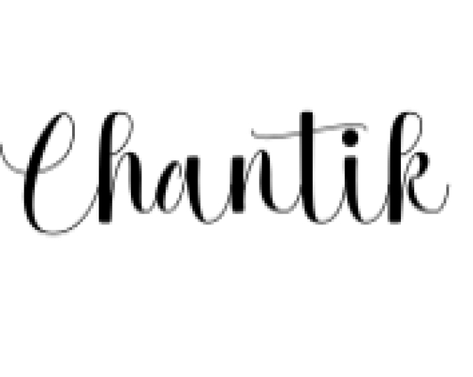 Chantik Font Preview