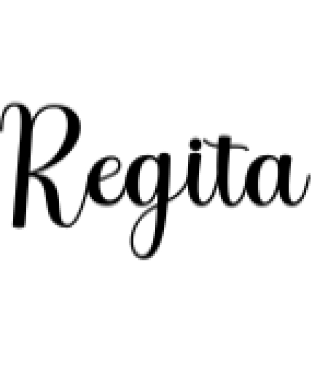 Regita Script Font Preview