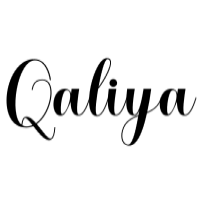 Qaliya Font Preview