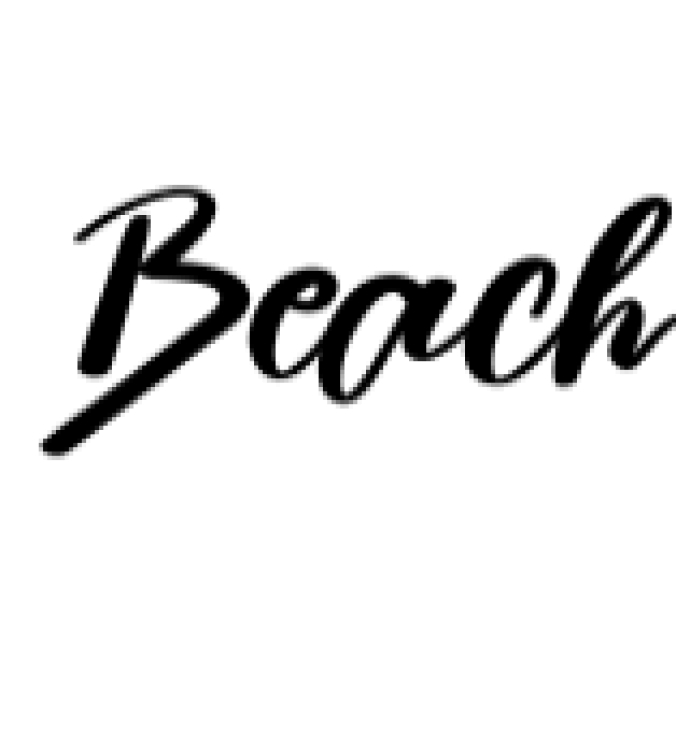 Beach Font Preview
