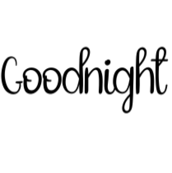 Goodnight Font Preview
