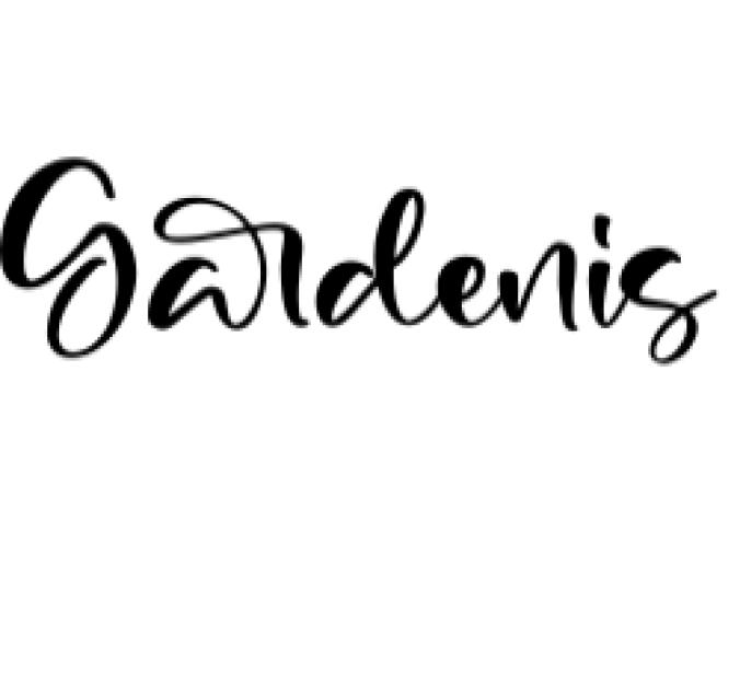 Gardenis Font Preview