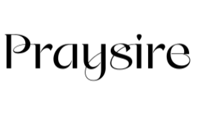 Praysire Font Preview