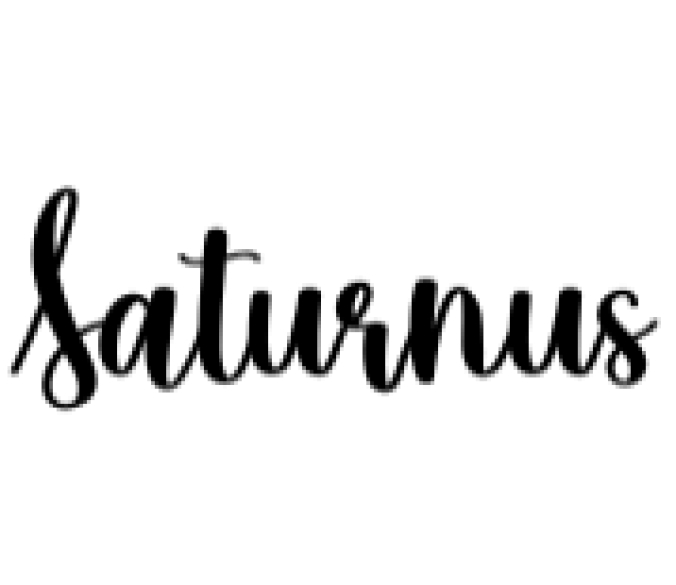 Saturnus Font Preview