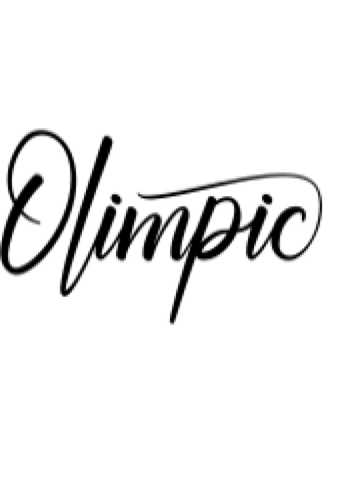 Olimpic Font Preview