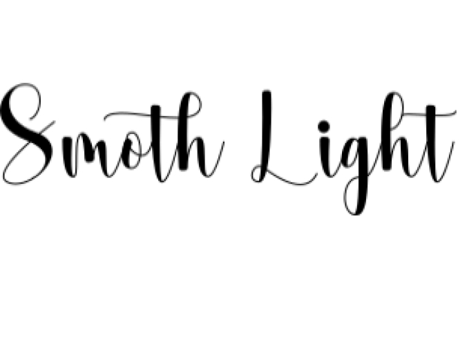 Smoth Light Font Preview