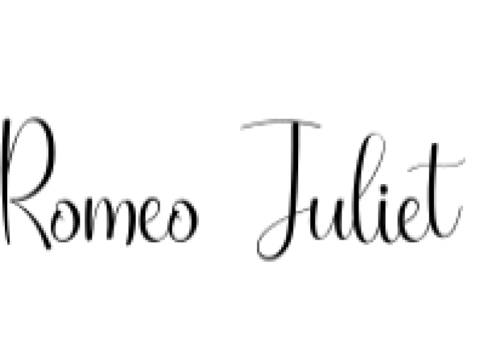 Romeo Juliet Font Preview