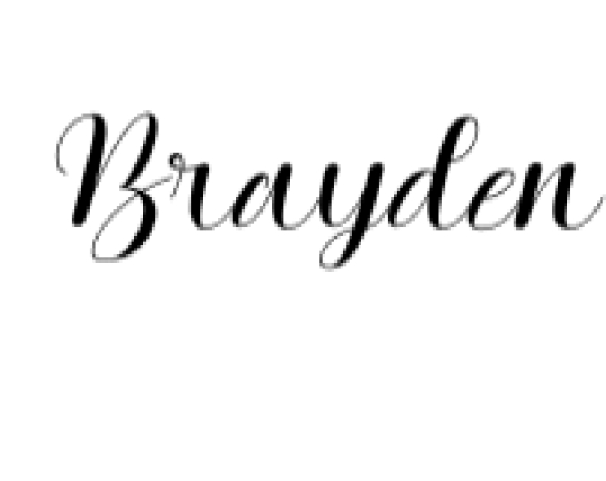 Brayden Font Preview
