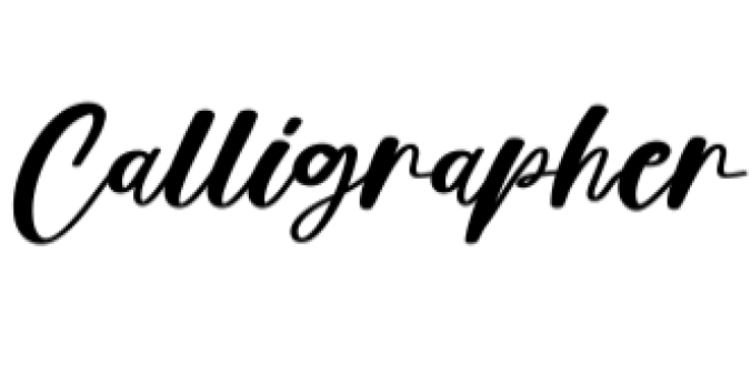 Calligrapher Font Preview