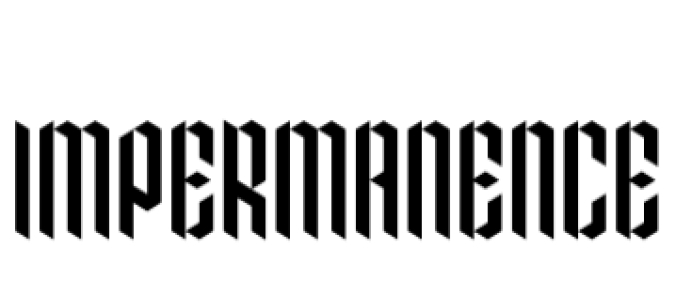 Impermanence Font Preview