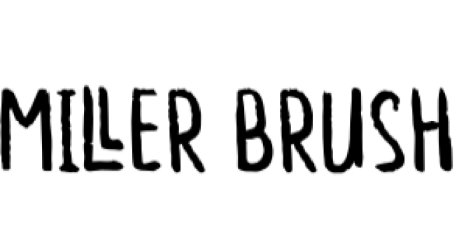 Miller Brush Font Preview