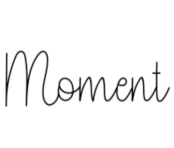 Moment Font Preview