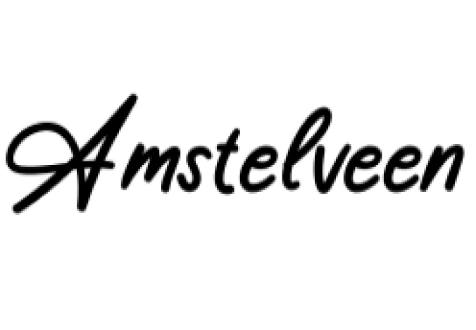 Amstelveen Font Preview