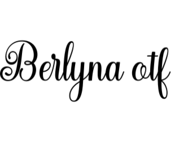 Berlyna Font Preview