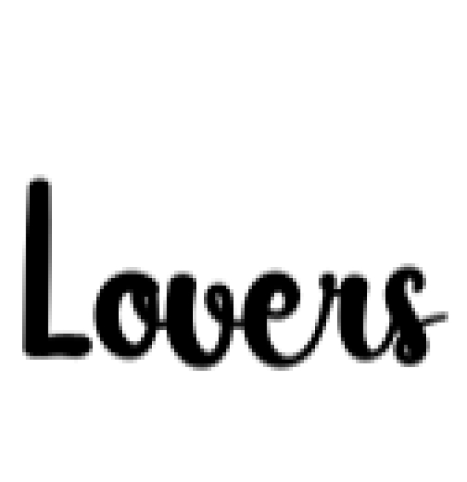 Lovers Font Preview