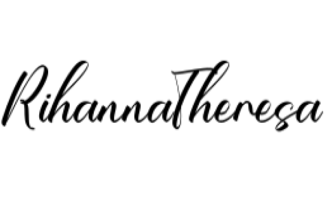 Rihanna Theresa Font Preview
