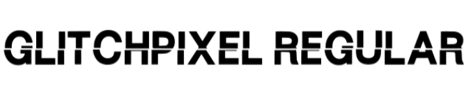Glitch Pixel Font Preview