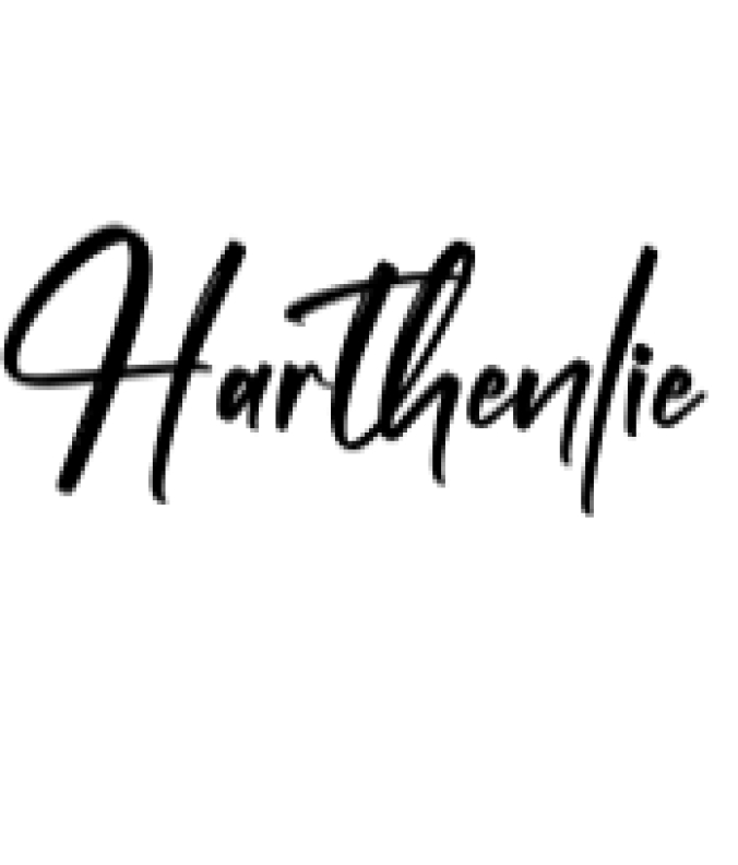 Harthenlie Font Preview