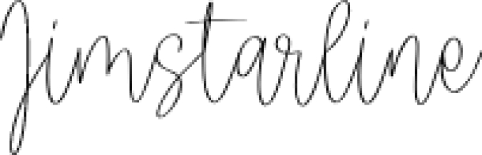 Jimstarline Font Preview