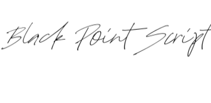 Black Point Duo Font Preview