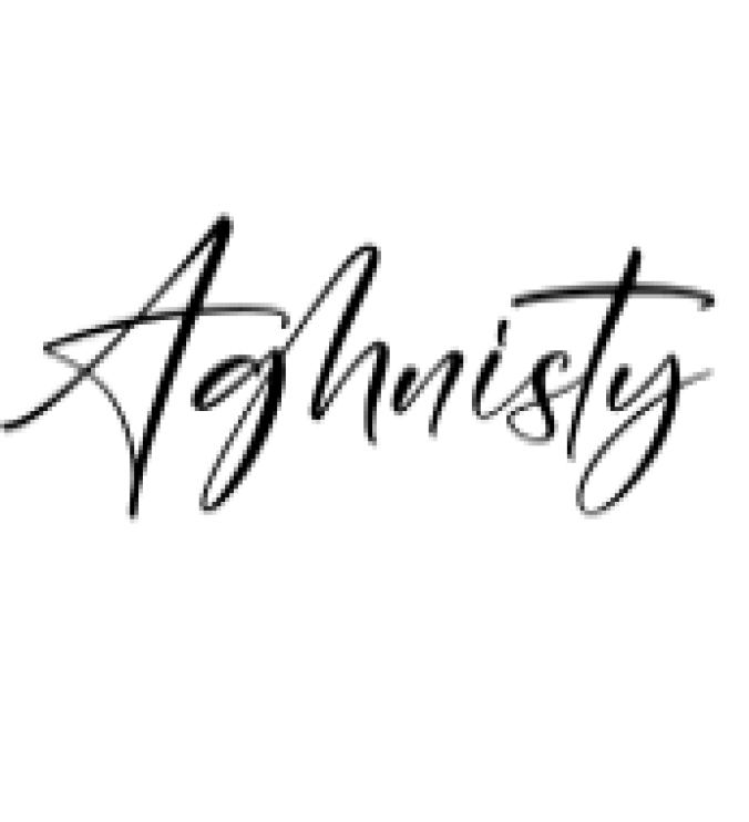 Aghnisty Font Preview