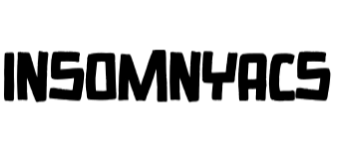 Insomnyacs Font Preview