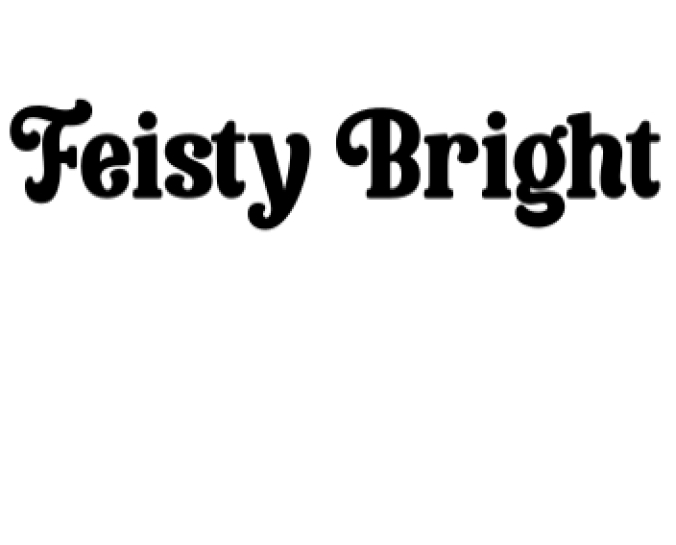 Feisty Bright Font Preview