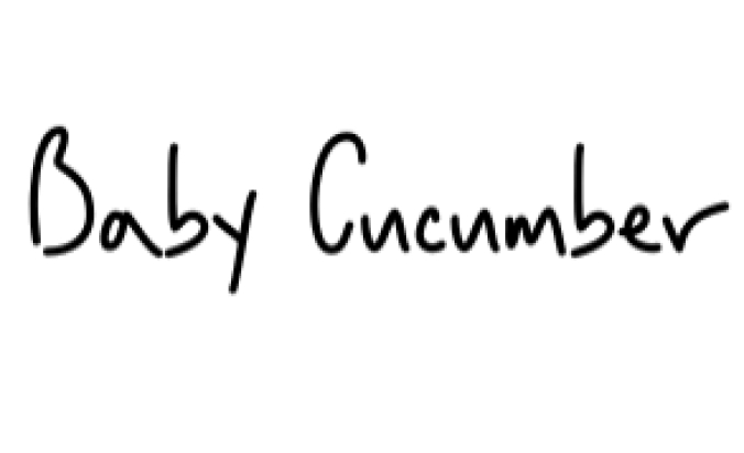 Baby Cucumber Font Preview