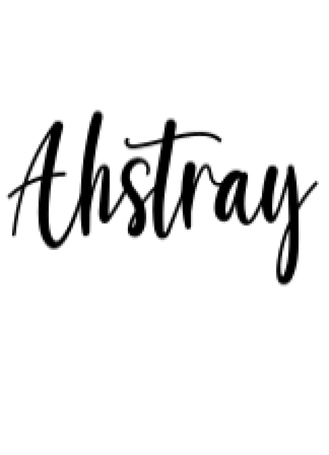 Ahstray Font Preview