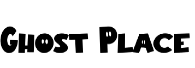Ghost Place Font Preview