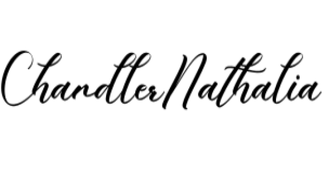 Chandler Nathalia Font Preview