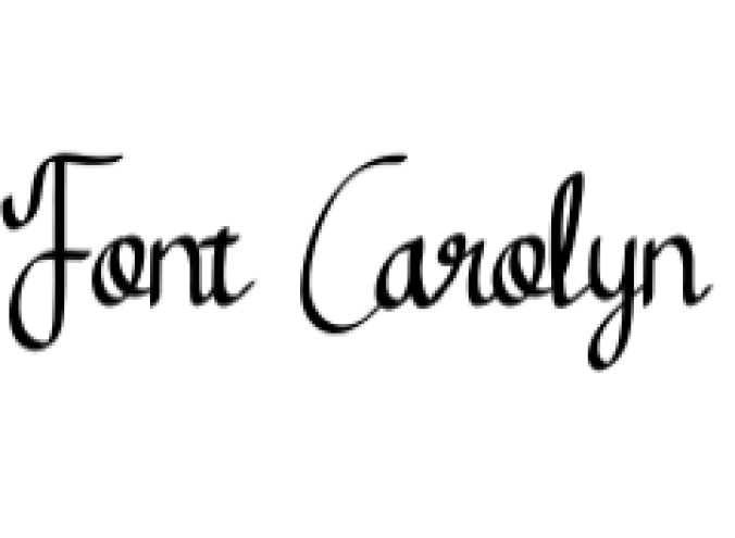 Carolyn Font Preview