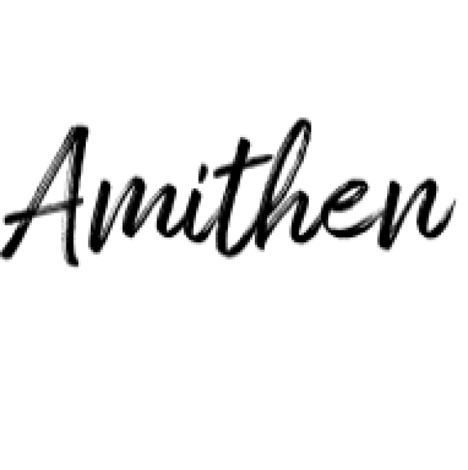 Amithen Font Preview