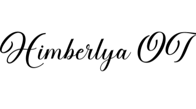 Himberlya Script Font Preview