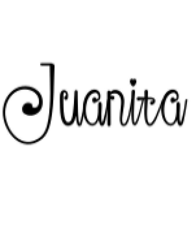 Juanita Font Preview