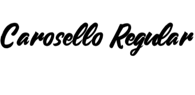 Carosello Font Preview