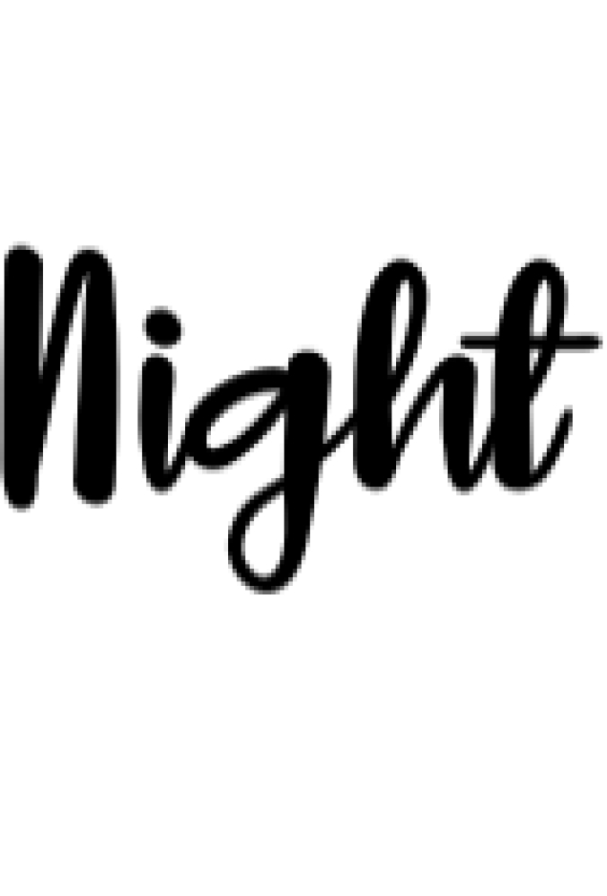Night Font Preview