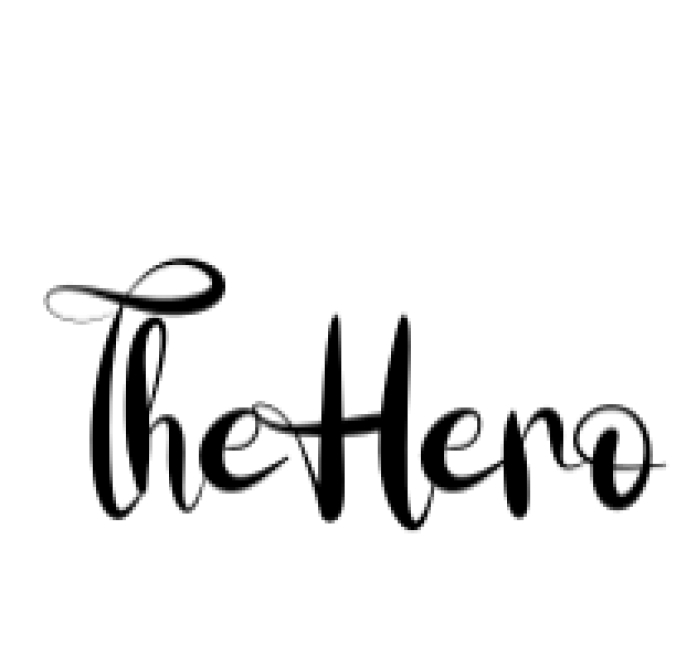 The Hero Font Preview