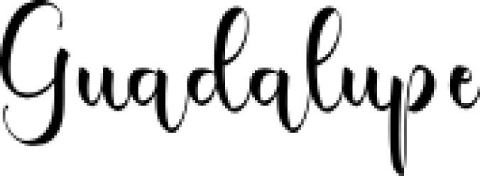 Guadalupe Font Preview