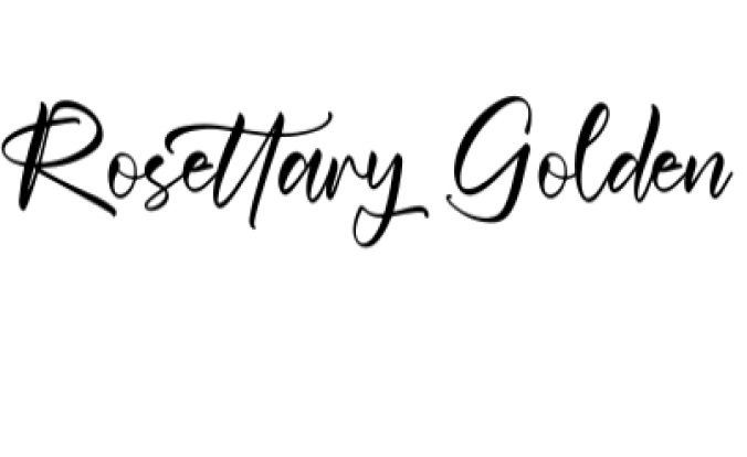 Rosettary Golden Font Preview