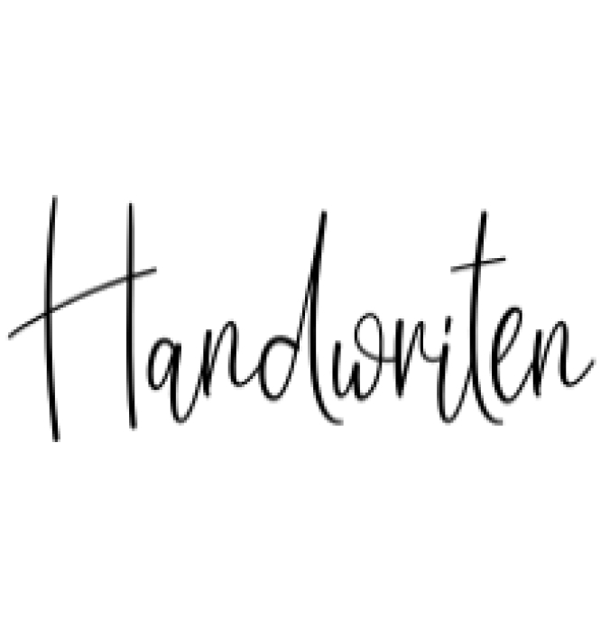 Handwriten Font Preview